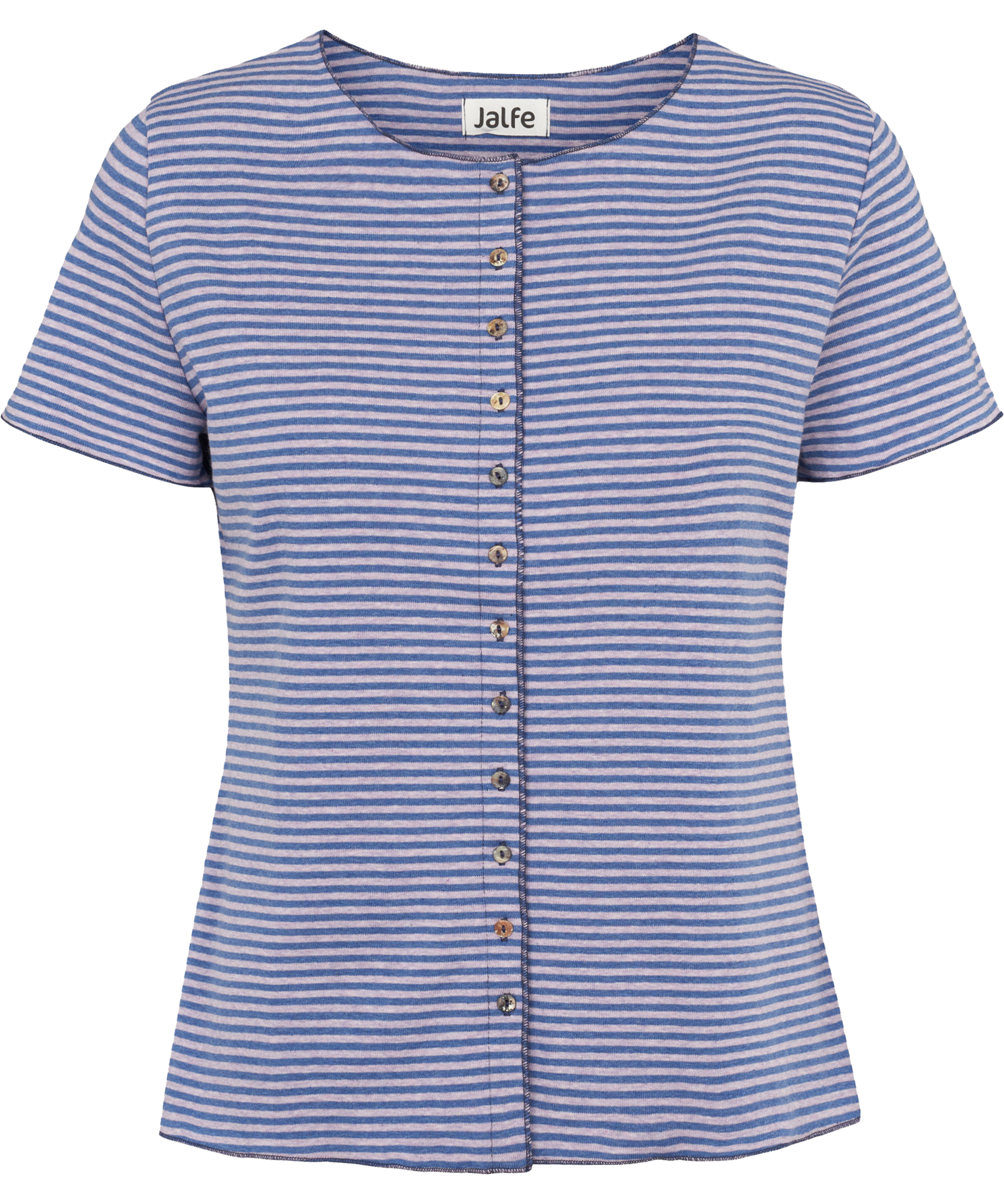 Button shirt s/s stripes organic cotton